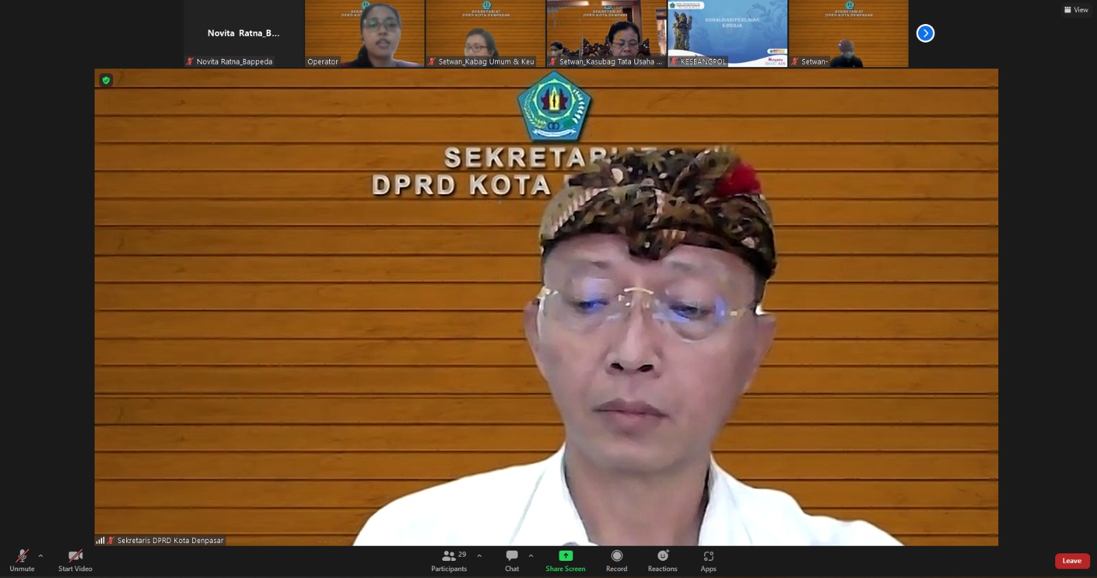 Forum Perangkat Daerah Sekretariat DPRD Kota Denpasar
